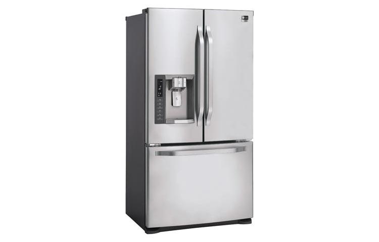 LG Studio - Large Capacity Counter Depth 3 Door French Door Refrigerator with Ice & Water Dispenser LSFS213ST