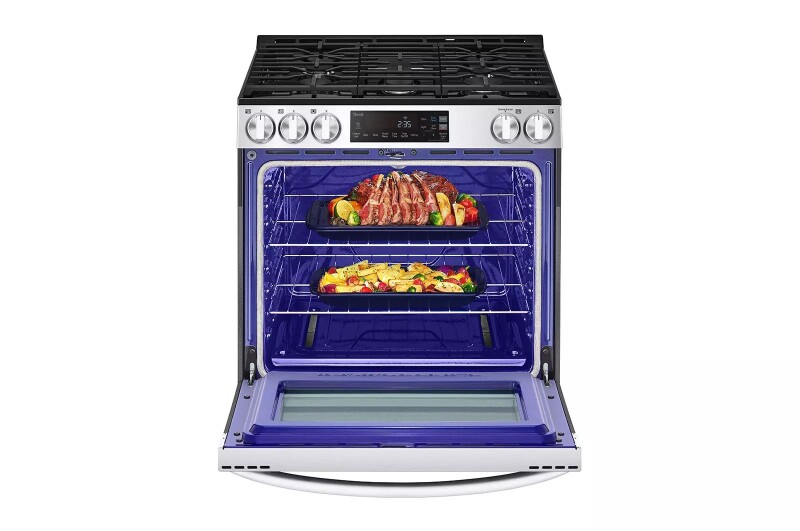 5.8 cu ft. Smart Wi-Fi Enabled Gas Slide-in Range with EasyClean® view 9