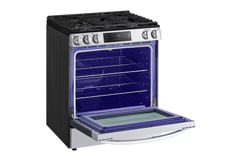 5.8 cu ft. Smart Wi-Fi Enabled Gas Slide-in Range with EasyClean® view 8