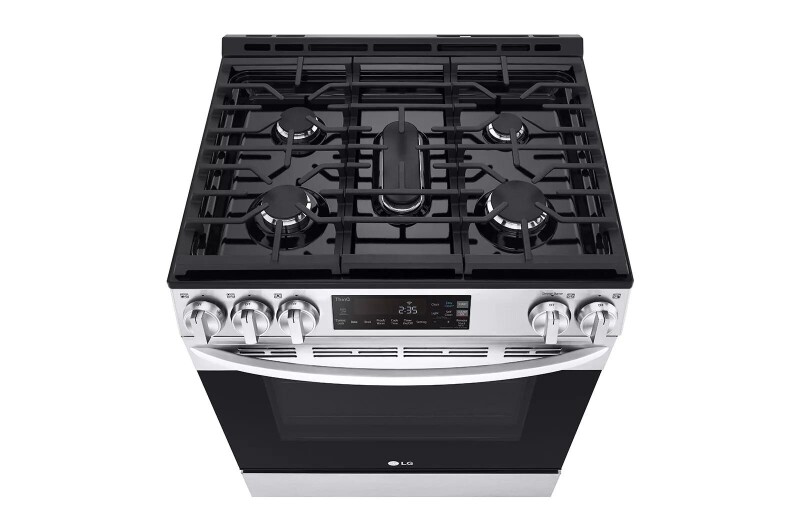 5.8 cu ft. Smart Wi-Fi Enabled Gas Slide-in Range with EasyClean® view 5