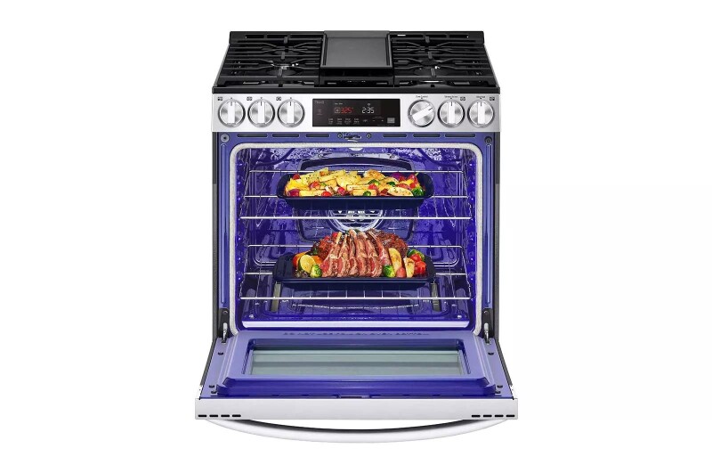 5.8 Cu. Ft. Smart Wi-fi Enabled Fan Convection Gas Slide-in Range With Air Fry & Easyclean® LSGL5833F