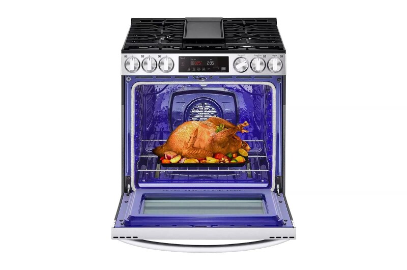 5.8 Cu. Ft. Smart Wi-fi Enabled Fan Convection Gas Slide-in Range With Air Fry & Easyclean® LSGL5833F