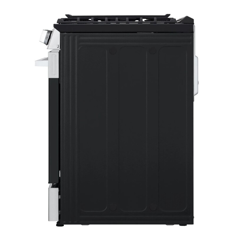 5.8 cu.ft. Smart Gas Single Oven Slide-in Range, Air Fry, Fan Convection, EasyClean®, Self Clean, ThinQ®, Printproof® Stainless Steel - New Handle view 12