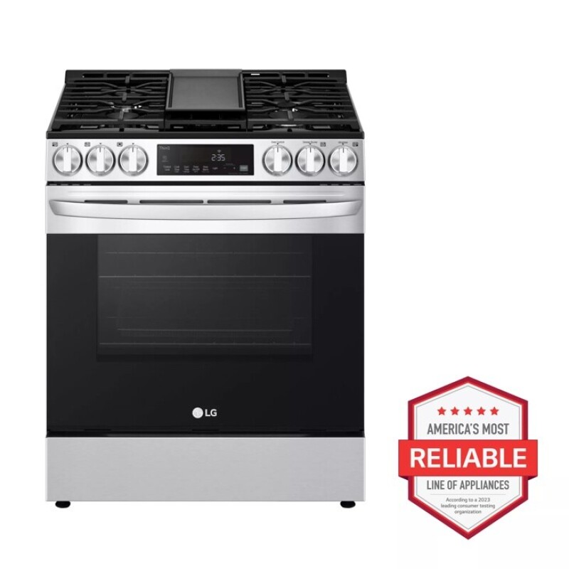 5.8 Cu. Ft. Smart Gas Slide-in Range With Convection, Air Fry & Easyclean® LSGL583CF