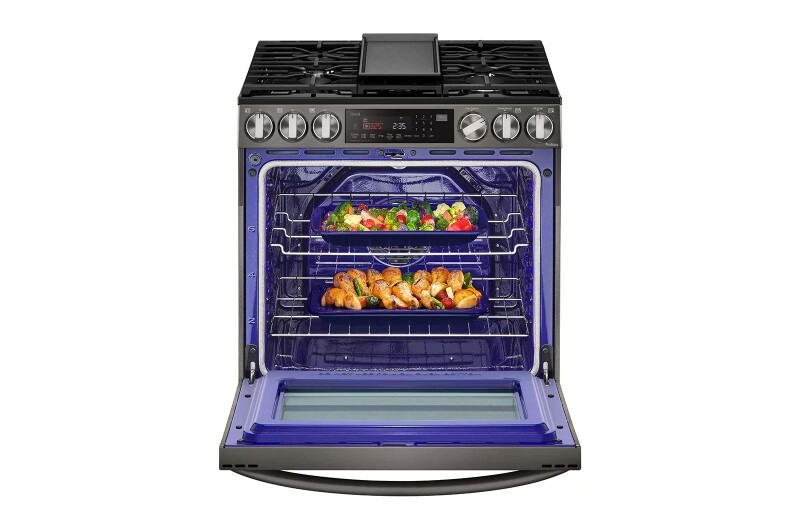 6.3 cu ft. Smart wi-fi Enabled ProBake Convection® InstaView® Gas Slide-In Range with Air Fry view 6