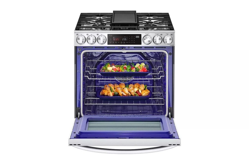 6.3 cu ft. Smart wi-fi Enabled ProBake Convection® InstaView® Gas Slide-In Range with Air Fry view 6