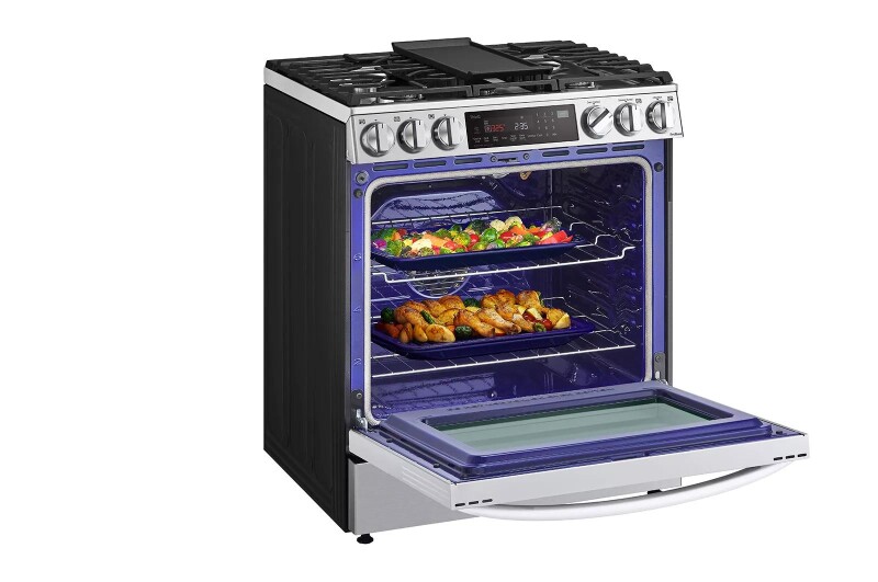 6.3 cu ft. Smart wi-fi Enabled ProBake Convection® InstaView® Gas Slide-In Range with Air Fry view 7