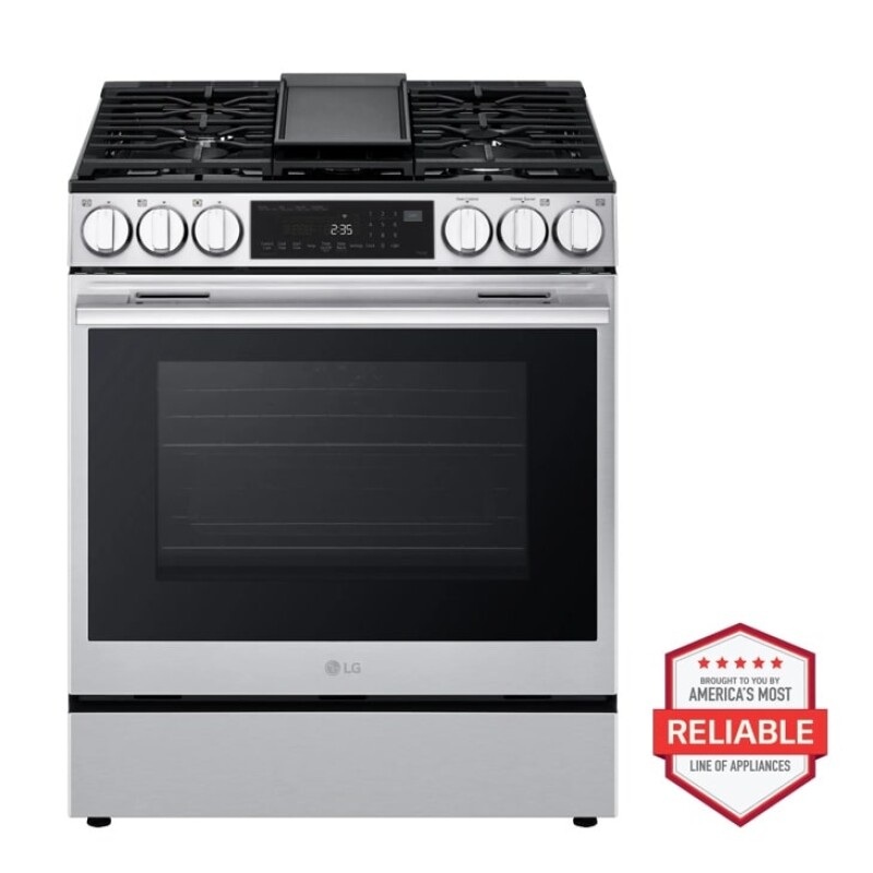 6.3 Cu. Ft. Smart Wi-fi Enabled Gas Slide-in Range With Instaview®, Fan Convection, Air Fry & Easyclean® LSGL6335L