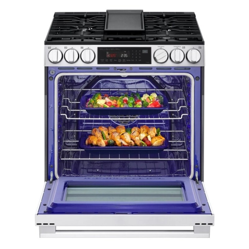 6.3 Cu. Ft. Smart Wi-fi Enabled Gas Slide-in Range With Instaview®, Fan Convection, Air Fry & Easyclean® LSGL6335L