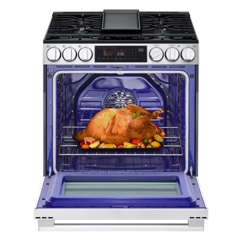 6.3 Cu. Ft. Smart Wi-fi Enabled Gas Slide-in Range With Instaview®, Fan Convection, Air Fry & Easyclean® LSGL6335L