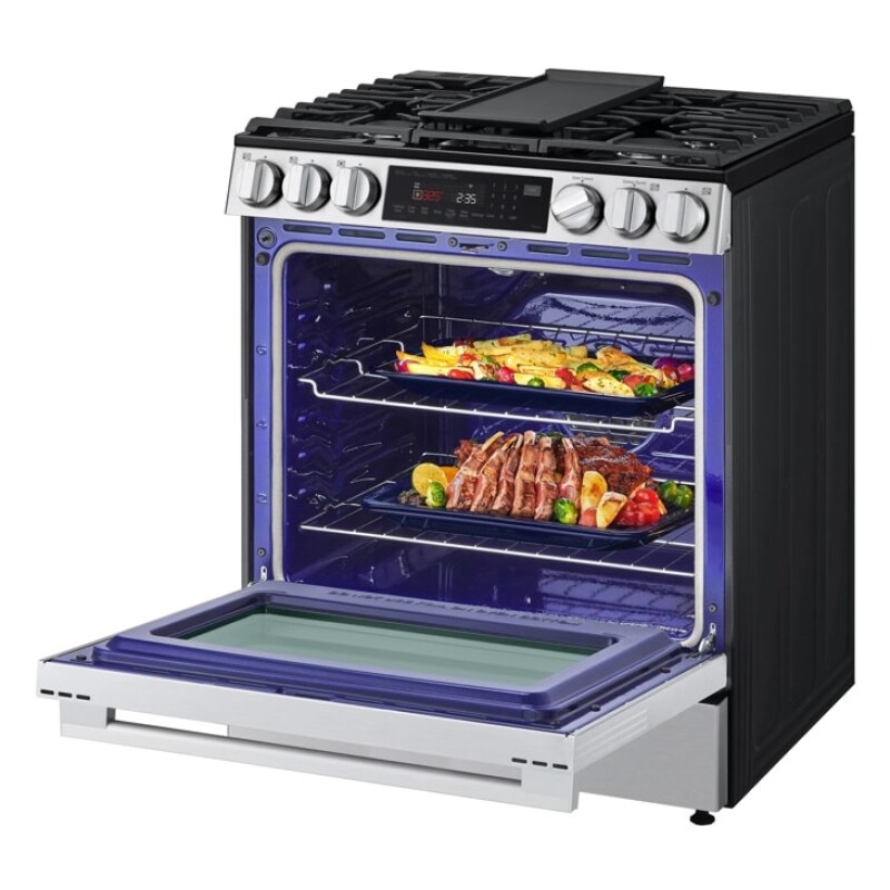 6.3 Cu. Ft. Smart Wi-fi Enabled Gas Slide-in Range With Instaview®, Fan Convection, Air Fry & Easyclean® LSGL6335L