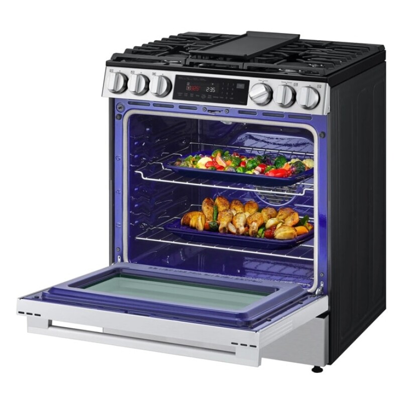 6.3 Cu. Ft. Smart Wi-fi Enabled Gas Slide-in Range With Instaview®, Fan Convection, Air Fry & Easyclean® LSGL6335L