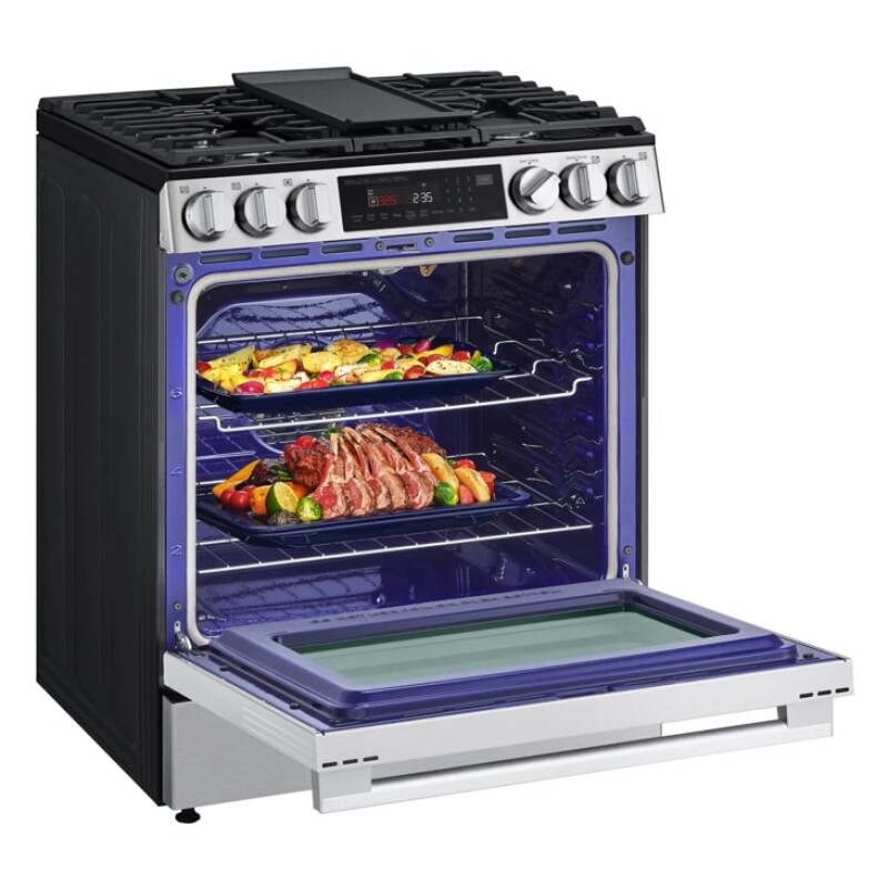 6.3 Cu. Ft. Smart Wi-fi Enabled Gas Slide-in Range With Instaview®, Fan Convection, Air Fry & Easyclean® LSGL6335L