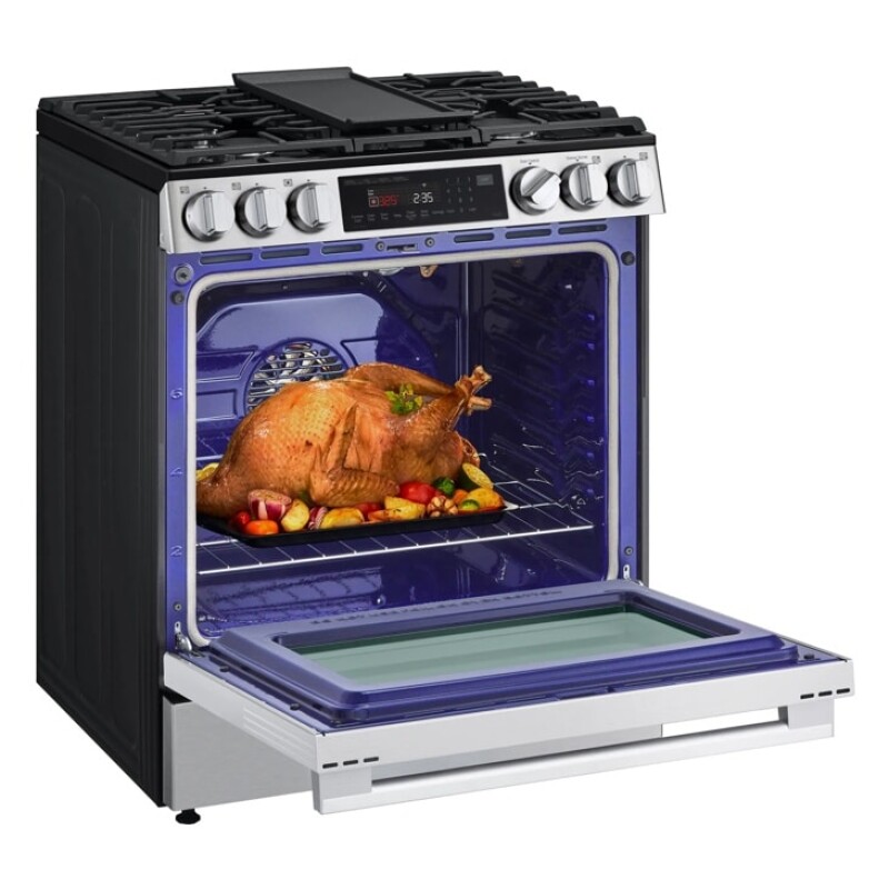 6.3 Cu. Ft. Smart Wi-fi Enabled Gas Slide-in Range With Instaview®, Fan Convection, Air Fry & Easyclean® LSGL6335L
