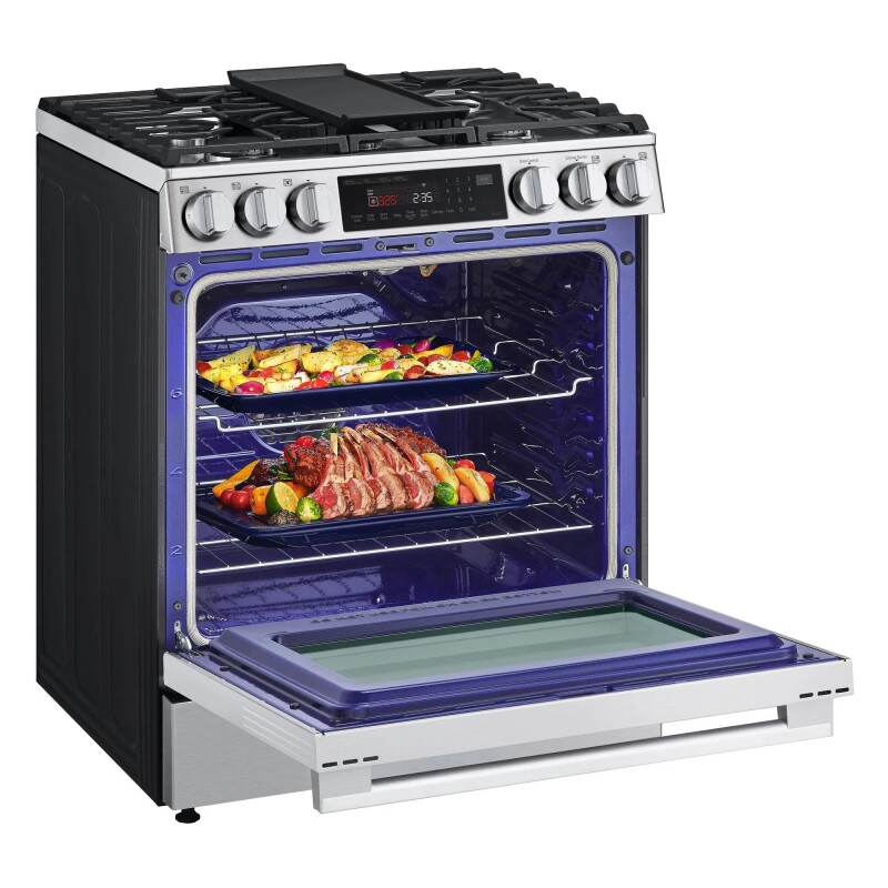 6.3 cu ft. Smart Gas Slide-In Range ProBake Convection® InstaView®, and Air Fry view 6