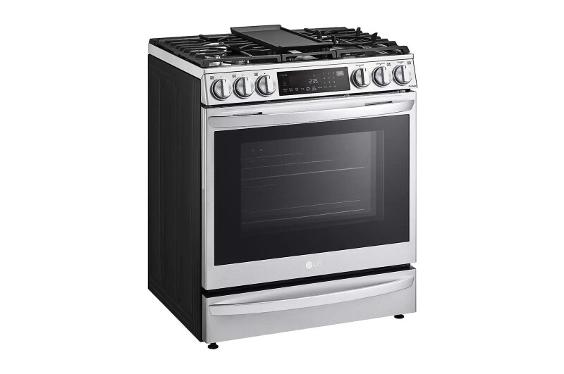 6.3 cu ft. Smart Wi-Fi Enabled ProBake Convection® InstaView™ Gas Slide-in Range with Air Fry view 2