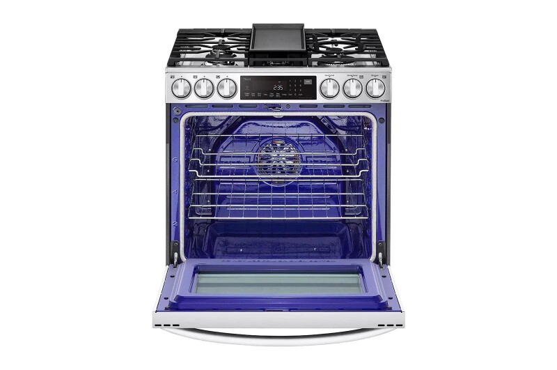 6.3 cu ft. Smart Wi-Fi Enabled ProBake Convection® InstaView™ Gas Slide-in Range with Air Fry view 5