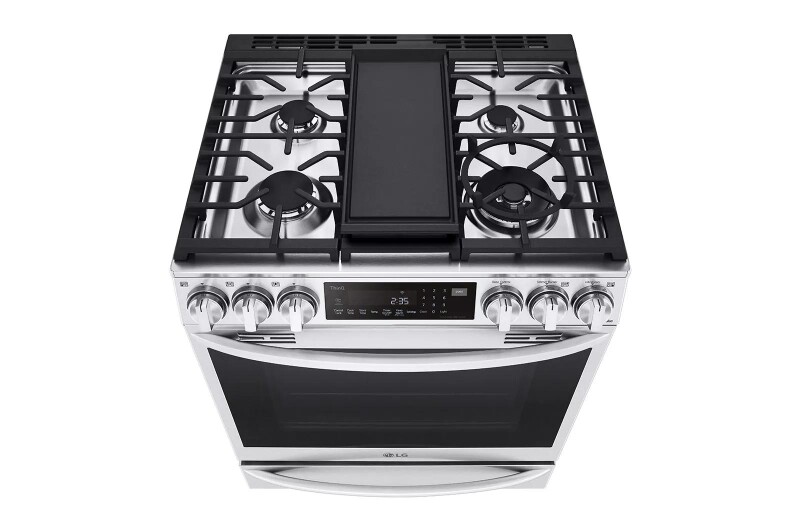 6.3 cu ft. Smart Wi-Fi Enabled ProBake Convection® InstaView™ Gas Slide-in Range with Air Fry view 9