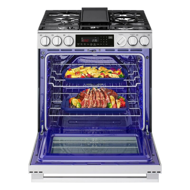 6.3 cu ft. Smart Gas Slide-In Range with InstaView®, ProBake Convection®, and Air Fry
 view 10