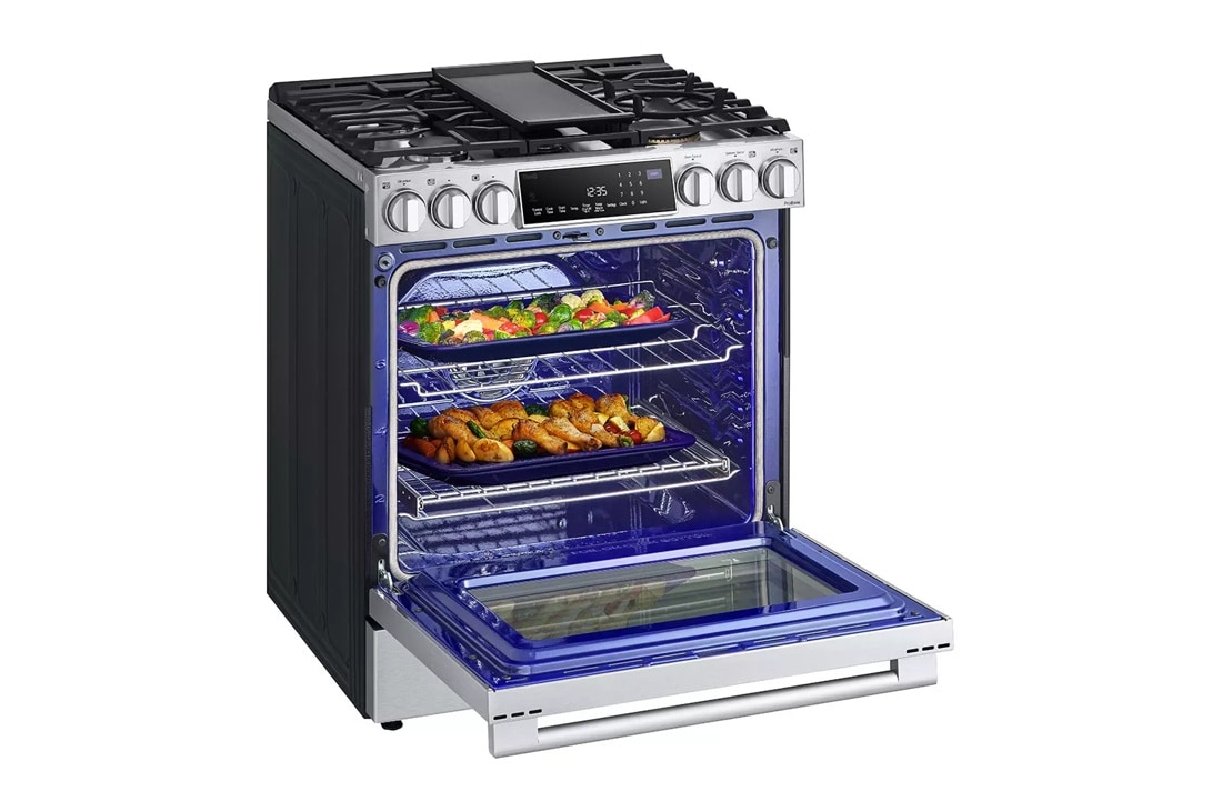 6.3 cu. ft. InstaView® Gas Slide-in Range with ProBake Convection® and Air Fry view 6