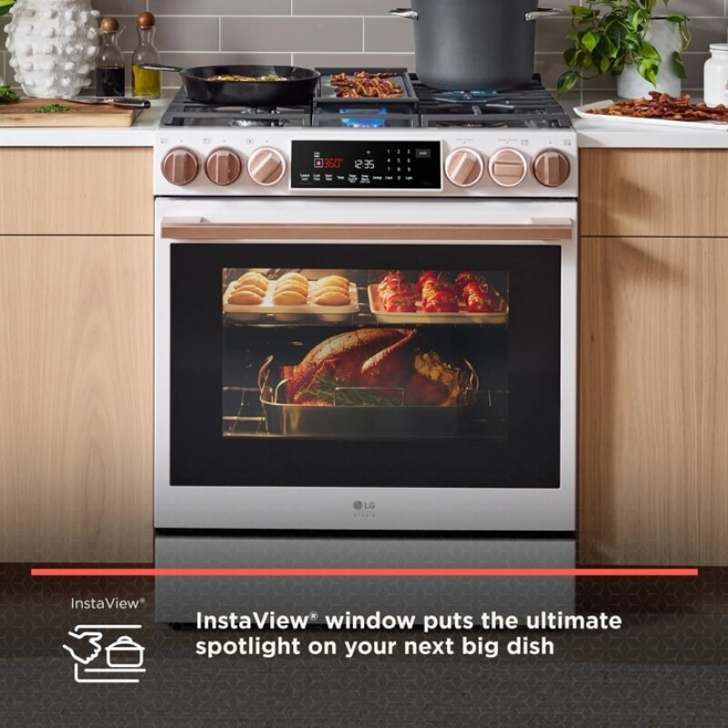 LG STUDIO 6.3 cu. ft. InstaView® Gas Slide-in Range with ProBake Convection® and Air Fry view 17