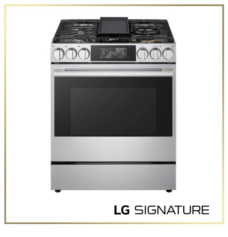6.3 Cu. Ft. Smart Gas Slide-in Range With Dynamic Probake Convection®, Air Fry, Air Sous Vide, Pizza Mode And Ai Gourmet Camera LSGU6339X