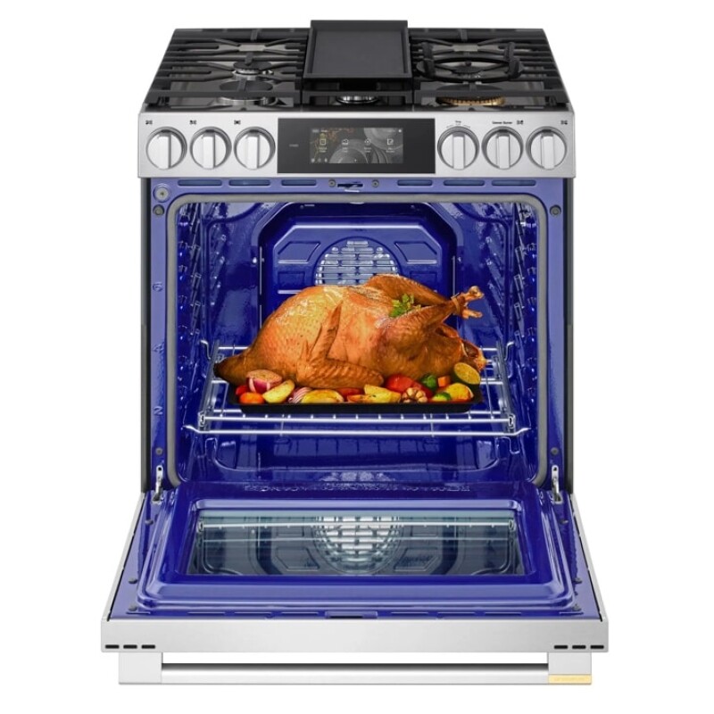 6.3 Cu. Ft. Smart Gas Slide-in Range With Dynamic Probake Convection®, Air Fry, Air Sous Vide, Pizza Mode And Ai Gourmet Camera LSGU6339X