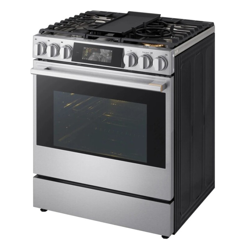 6.3 Cu. Ft. Smart Gas Slide-in Range With Dynamic Probake Convection®, Air Fry, Air Sous Vide, Pizza Mode And Ai Gourmet Camera LSGU6339X