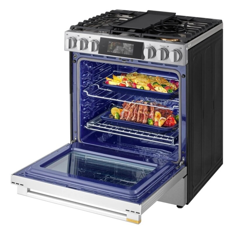 6.3 Cu. Ft. Smart Gas Slide-in Range With Dynamic Probake Convection®, Air Fry, Air Sous Vide, Pizza Mode And Ai Gourmet Camera LSGU6339X