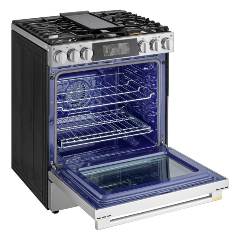 6.3 Cu. Ft. Smart Gas Slide-in Range With Dynamic Probake Convection®, Air Fry, Air Sous Vide, Pizza Mode And Ai Gourmet Camera LSGU6339X
