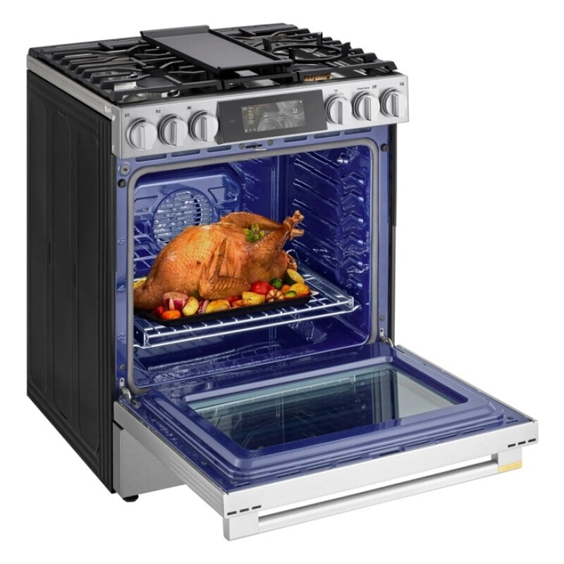 6.3 Cu. Ft. Smart Gas Slide-in Range With Dynamic Probake Convection®, Air Fry, Air Sous Vide, Pizza Mode And Ai Gourmet Camera LSGU6339X