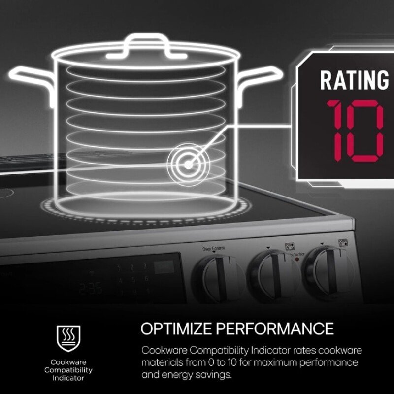 6.3 cu. ft. Smart Induction Slide-in Range with InstaView®, ProBake Convection®, Air Fry, and Air Sous Vide view 3