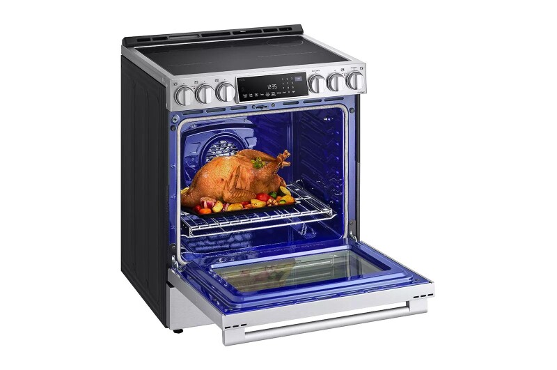 LG STUDIO 6.3 cu. ft. InstaView® Induction Slide-in Range with Air Fry and Air Sous Vide LSIS6338F