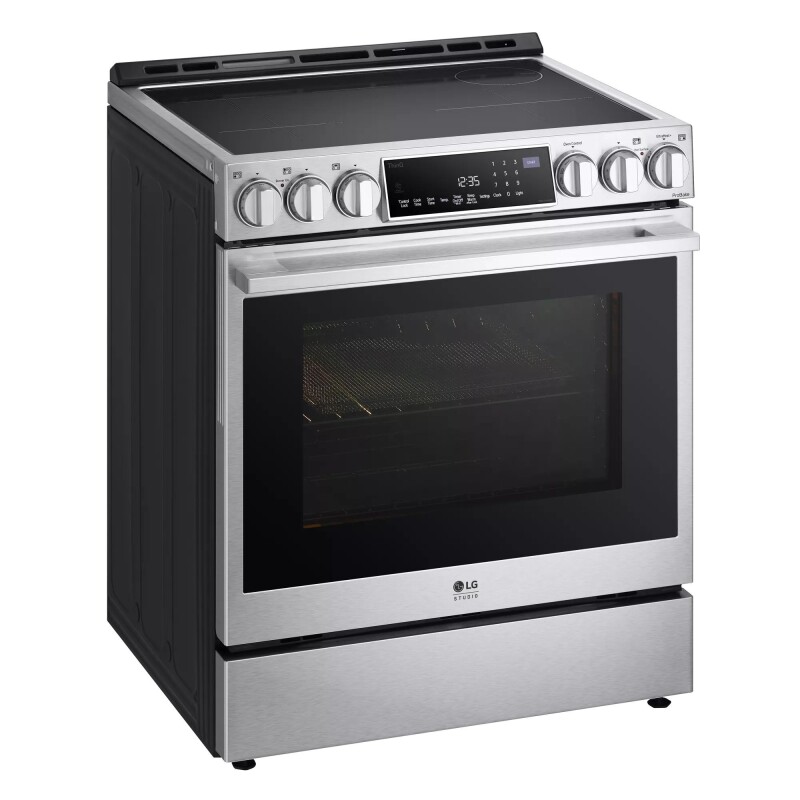 LG STUDIO 6.3 cu. ft. InstaView® Induction Slide-in Range with Air Fry and Air Sous Vide LSIS6338F