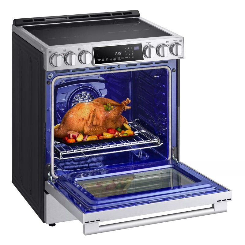 LG STUDIO 6.3 cu. ft. InstaView® Induction Slide-in Range with Air Fry and Air Sous Vide LSIS6338F