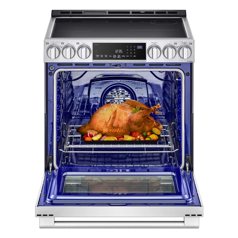 LG STUDIO 6.3 cu. ft. InstaView® Induction Slide-in Range with Air Fry and Air Sous Vide LSIS6338F