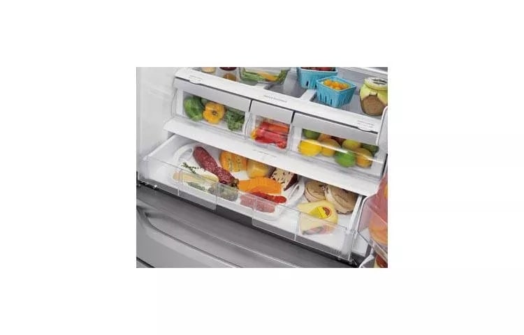 LG Studio - Large Capacity Counter Depth 4 Door French Door Refrigerator with Ice & Water Dispenser LSMX211ST