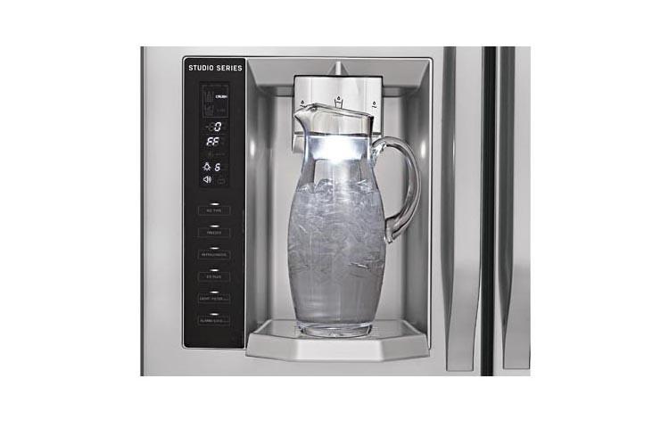 Studio Series 4 Door French Door Cabinet Depth Refrigerator with Ice & Water-Dispenser LSMX214ST