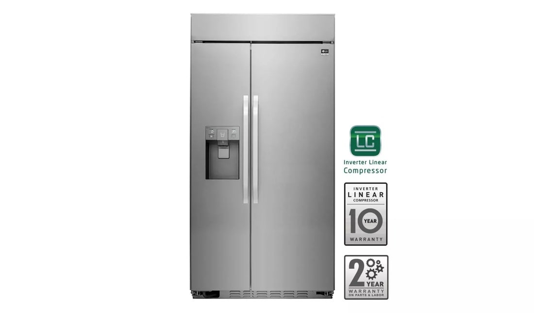 LG Studio - Ultra-Large Capacity Side-By-Side Refrigerator with Ice & Water Dispenser LSSB2791ST