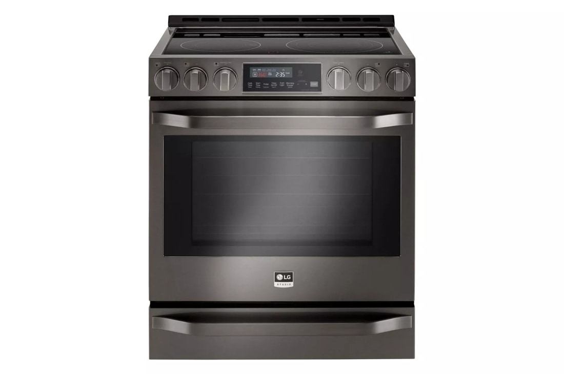 LG STUDIO 6.3 cu. ft. Smart wi-fi Enabled Electric Slide-in Range with ProBake Convection® LSSE3030BD