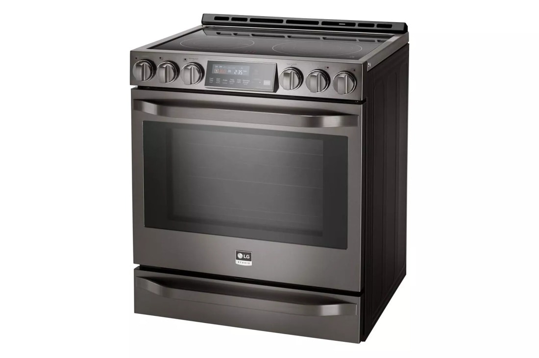 LG STUDIO 6.3 cu. ft. Smart wi-fi Enabled Electric Slide-in Range with ProBake Convection® LSSE3030BD