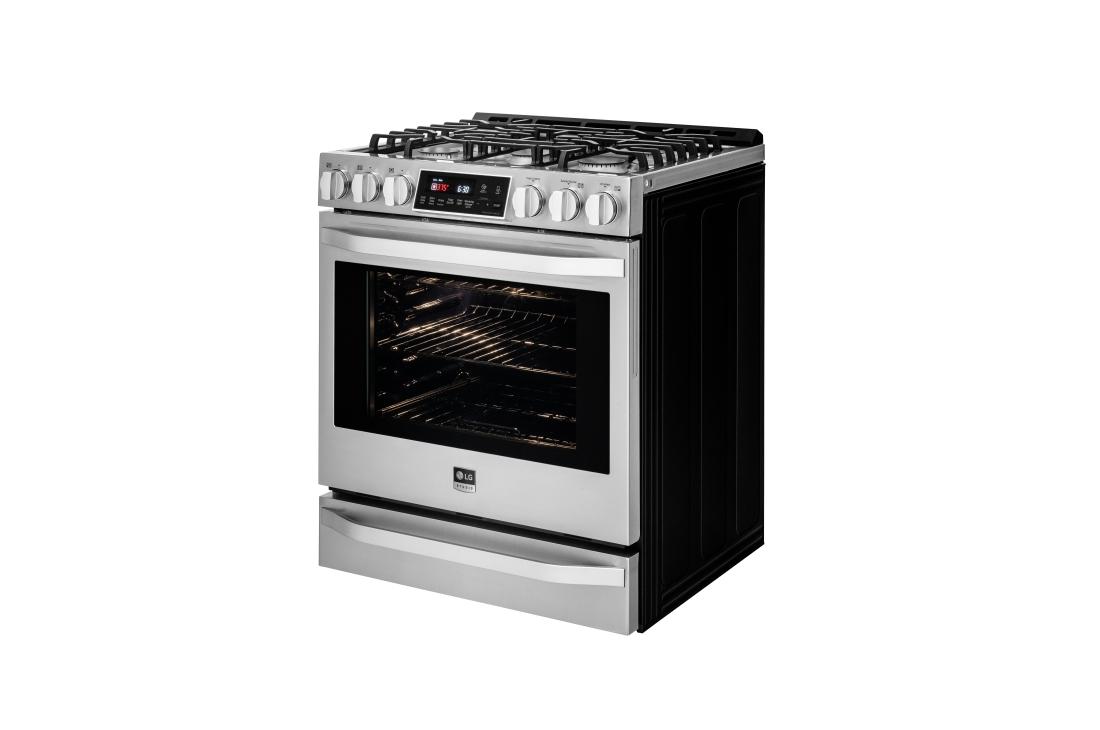 LG STUDIO 6.3 cu. ft. Gas Single Oven Slide-in Range with ProBake Convection® LSSG3016ST