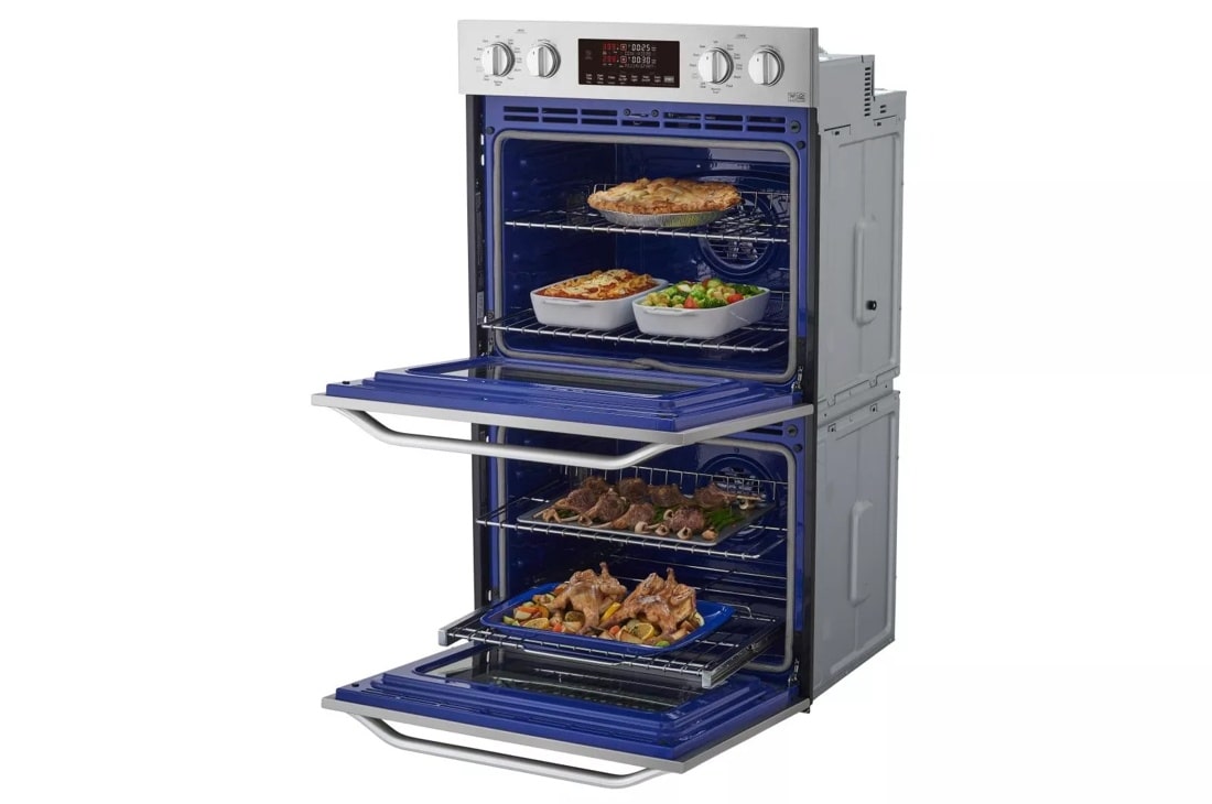 LG STUDIO 4.7 cu. ft. Smart wi-fi Enabled Double Built-In Wall Oven LSWD307ST