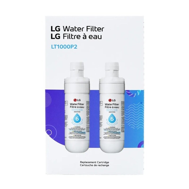 6 Month / 200 Gallon Capacity Replacement Refrigerator Water Filter 2-pack LT1000P2