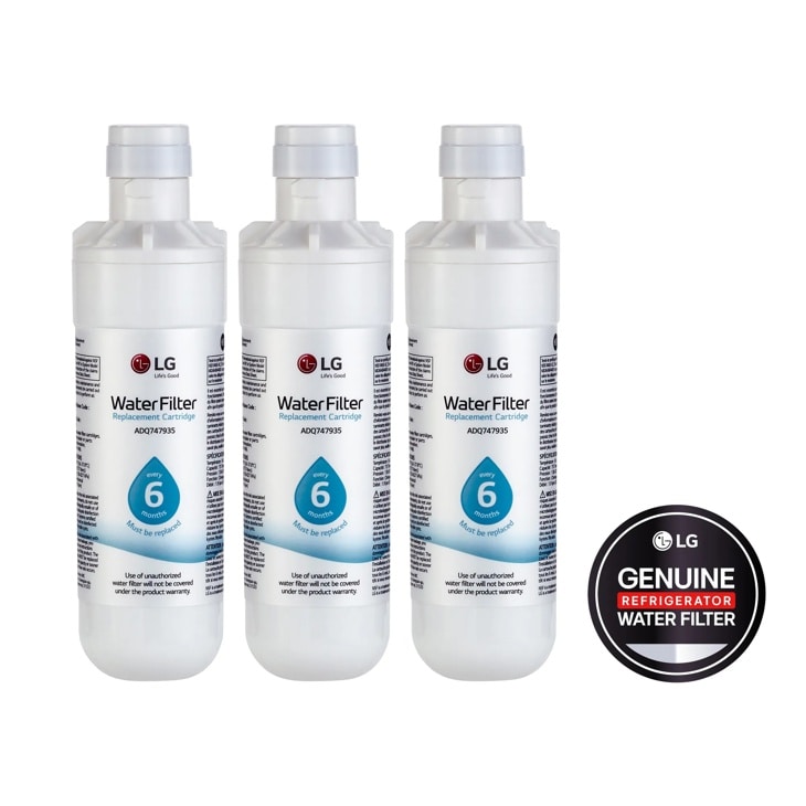 6 Month / 200 Gallon Capacity Replacement Refrigerator Water Filter 3-pack LT1000P3