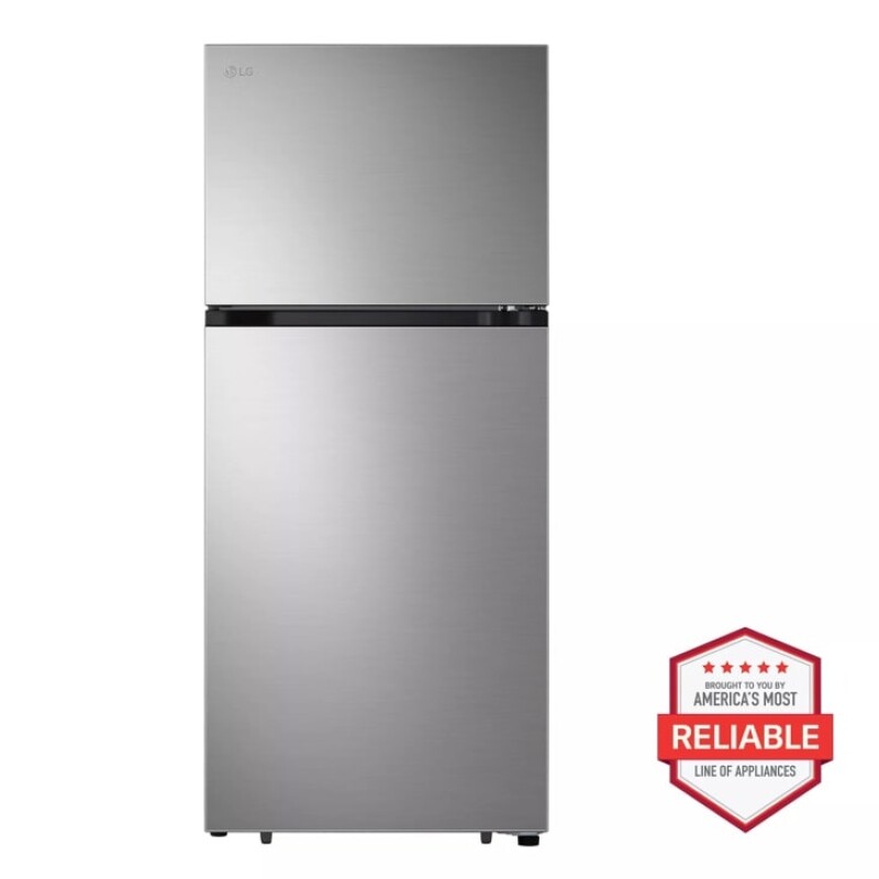 LG 18 cu.ft. Garage Ready Top Freezer refrigerator Print Proof Stainless Steel LT18S2100S Picture 1