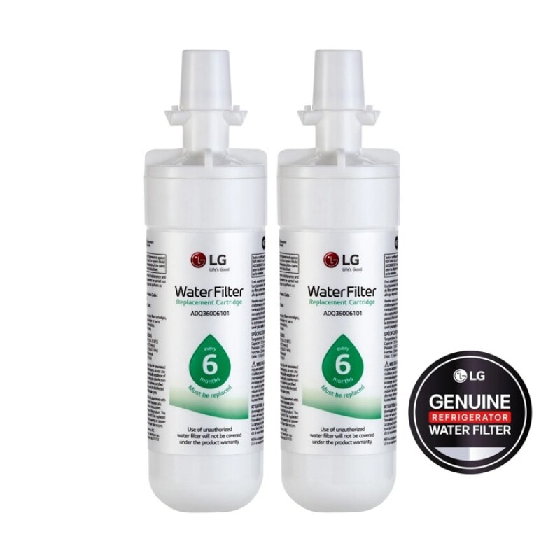LG - 6 Month / 200 Gallon Capacity Replacement Refrigerator Water Filter 2-Pack (NSF42 and NSF53*) LT700P2