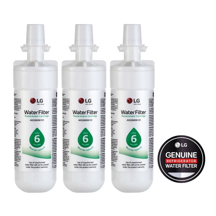 LG - 6 Month / 200 Gallon Capacity Replacement Refrigerator Water Filter 3-Pack (NSF42 and NSF53*) LT700P3