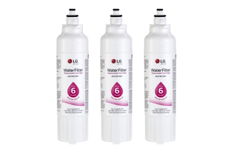 LG LT800P® - 6 Month / 200 Gallon Capacity Replacement Refrigerator Water Filter 3-Pack (NSF42 and NSF53*) LT800P3PACK