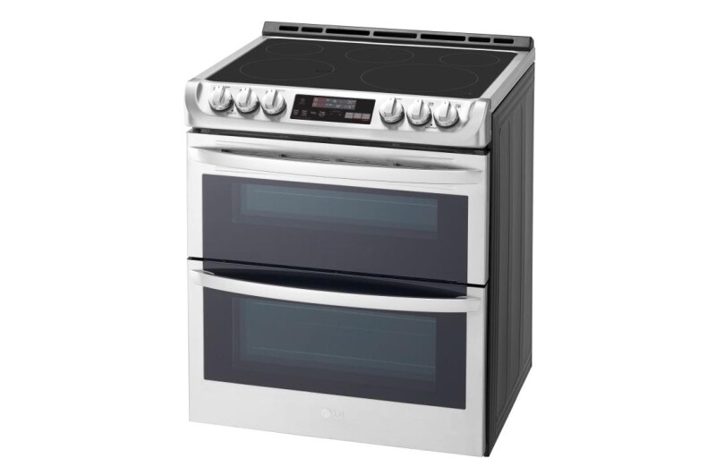 LG 7.3 cu. ft. Smart wi-fi Enabled Electric Double Oven Slide-In Range with ProBake Convection® and EasyClean® Stainless Steel LTE4815ST Picture 1